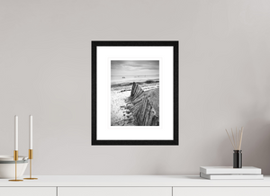 21 x 28 cm, Tirage photo Fine Art + Cadre + Passe-Partout Plage Île de Ré 2