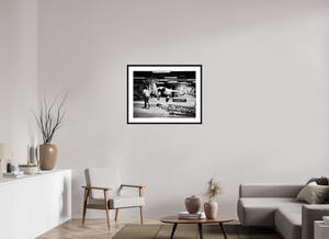 80 x 60 cm, Tirage photo Fine Art + Cadre + Passe-Partout Skate Londres