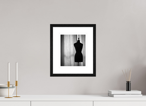 20 x 25 cm, Tirage photo Fine Art + Cadre + Passe-Partout Mannequin