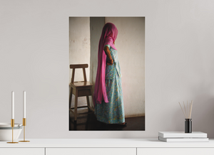 40 x 60 cm, Tirage photo sous plexi mat Femme Jodhpur