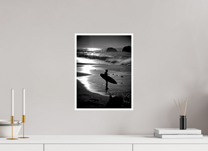 30 x 40 cm, Impression seule Surfeur Pays Basque