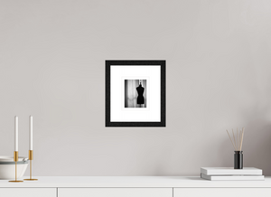 10 x 12,5 cm, Tirage photo Fine Art + Cadre + Passe-Partout Mannequin