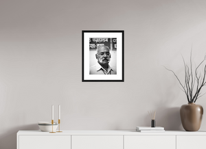 30 x 40 cm, Tirage photo Fine Art + Cadre + Passe-Partout Moustache