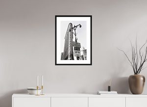 40 x 59,2 cm, Tirage photo Fine Art + Cadre + Passe-Partout Flat Iron