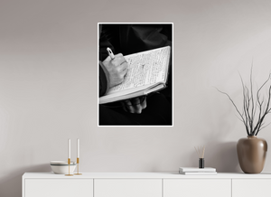 60 x 83 cm, Impression seule L'écrivain du métro