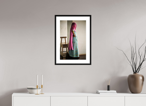 40 x 60 cm, Tirage photo Fine Art + Cadre + Passe-Partout Femme Jodhpur